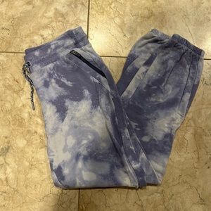 Athleta Girl purple marble soft sweatpants